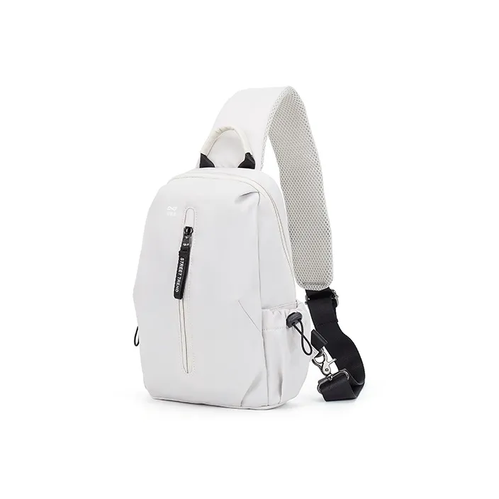 QING QI ZHE Fabric Sling Bag Shoulder Bag Crossbody Bag Regular Unisex Leaf Gray/Black/Light Gray/Light Green/Khaki-14