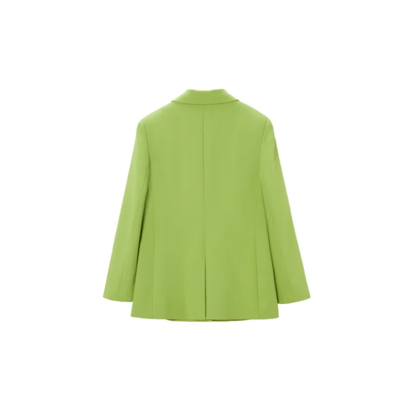 OVV Business Suits Women's Emerald Green Solid Color A1-1
