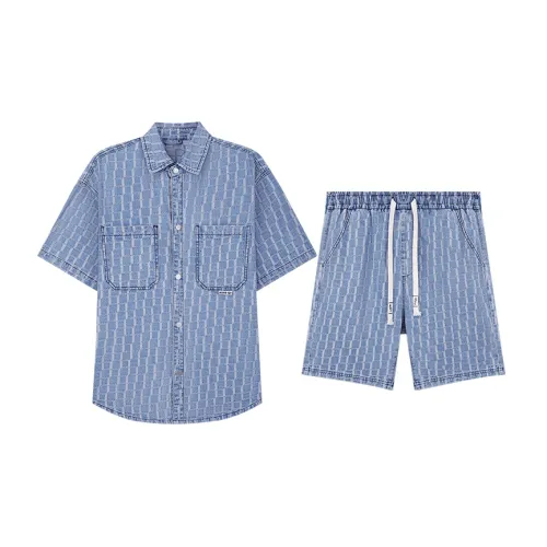 KIKC Shirt Matching Sets Men