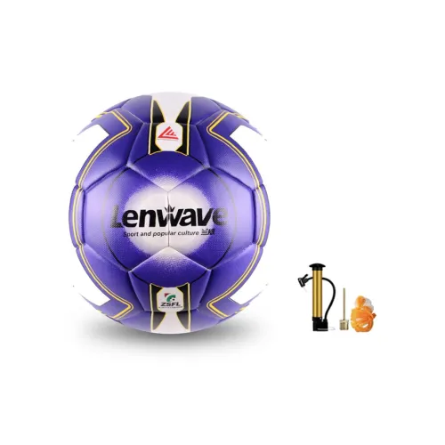 LENWAVE Size 5 Soccer PU Machine Stitched Soccer Ball Unisex Purple