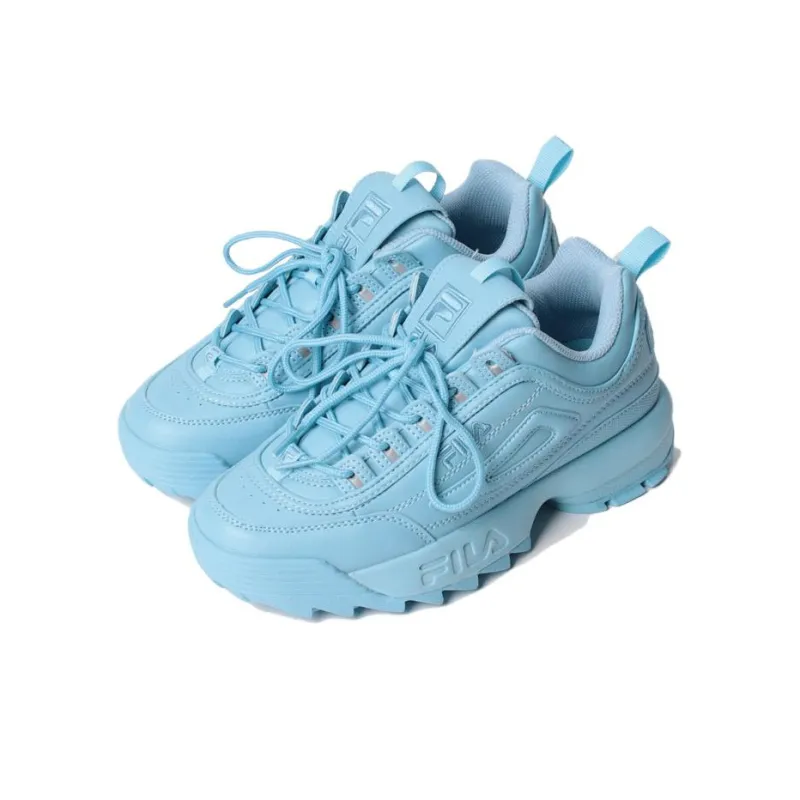 FILA Disruptor Series II Anti-Slip Wear-Resistant Low-Top Sports Casual Shoes Women's Blue-1