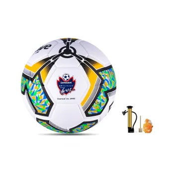 LENWAVE Size 5 Soccer PU Machine Stitched Soccer Ball Unisex Green White