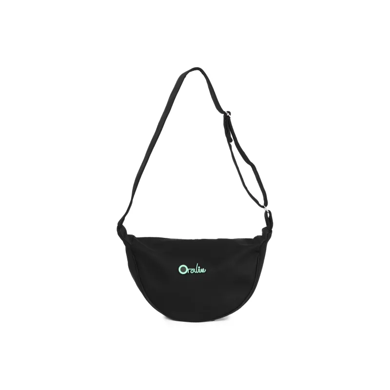 OTA Canvas Canvas Bag Shoulder Bag Dumpling Bag Commute Bag Crossbody Bag Small Size Unisex Red Black-0