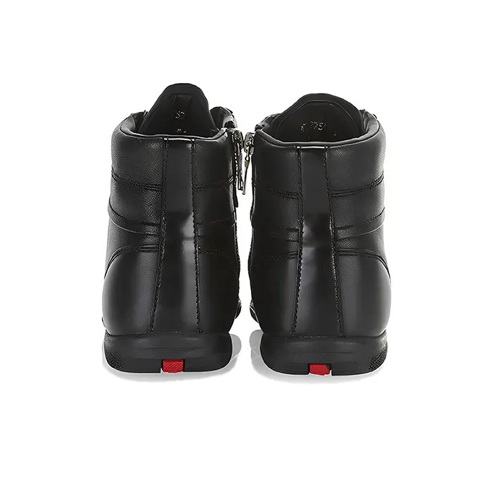 PRADA High Top Casual Shoes Men's Black-2