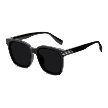 ENFANTIN Square Sunglasses Unisex Black/Tea Brown