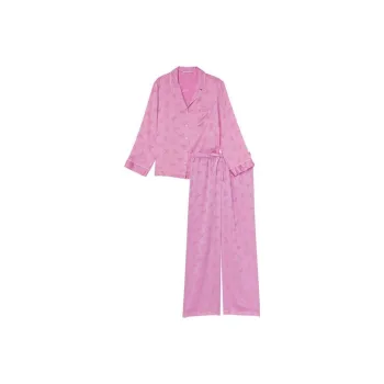 Victoria's Secret Pajama Set Please Women's Pink Purple