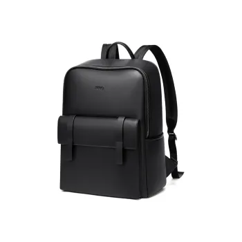 POLO Synthetic Leather Backpack Men's Backpack Tubas Men's Black