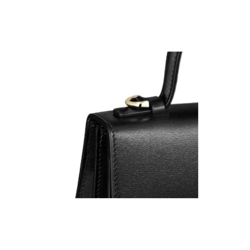 CARTIER Panthère De Cartier Calfskin Shoulder Bag Crossbody Bag Handbag Mini Women's Black-5