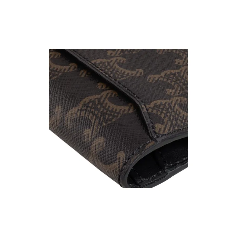 CELINE Cow Leather Card Holder Men's Black-4