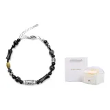 Dzi Bead Talisman Bracelet+Rose Box