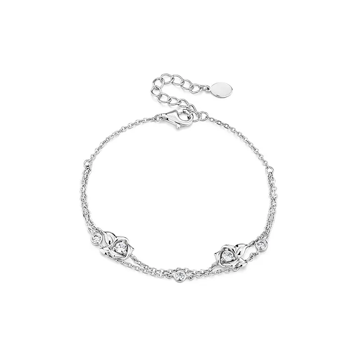 KADER S925 Silver Bracelets Unisex Silver White, Gift Box Style-2