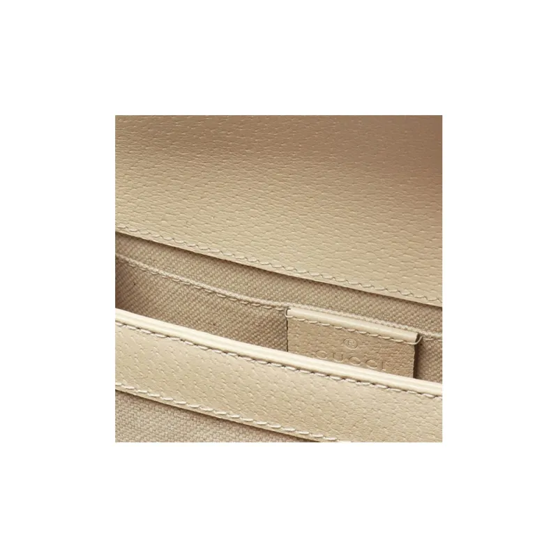 GUCCI Dionysus Leather Shoulder Bag Crossbody Bag Handbags Mini Women's White-4