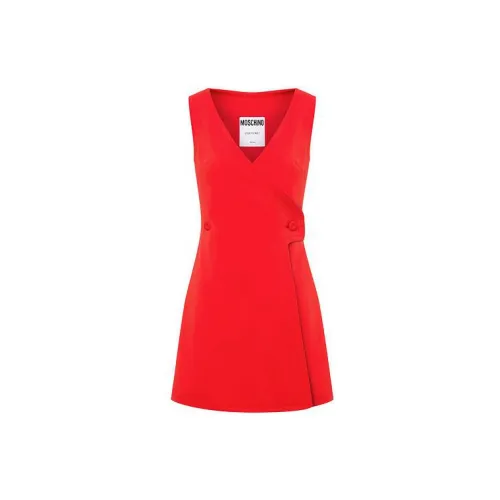 MOSCHINO Slip Dresses Women's Red