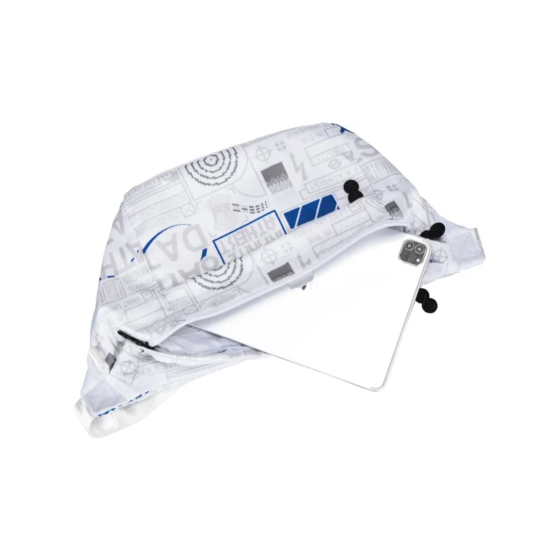 8atheist Nylon Fabric Crossbody Bag Shoulder Bag Sling Bag Fanny Pack Large Size Unisex Starry White-4