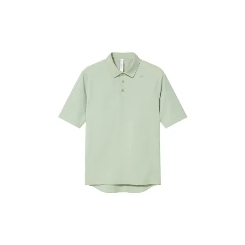 Reebok Polo Shirts Men Light Green