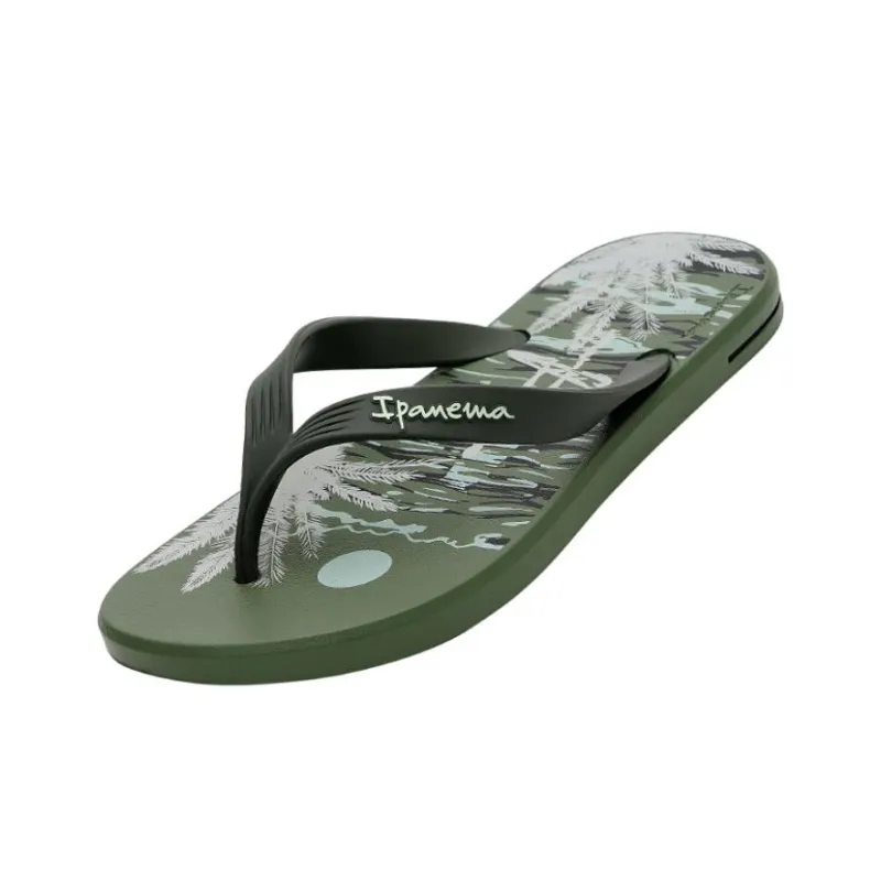 Ipanema Abrasion Resistant Flip Flops Men's Green-1