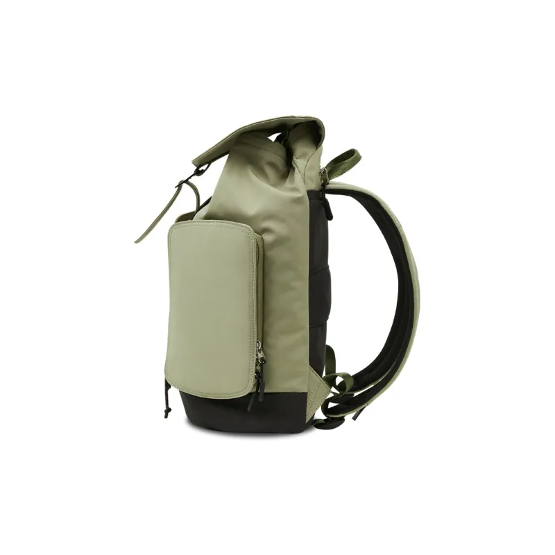 ECHOLAC Three proof Fabric Backpack Large Size Men's Green/Black-3