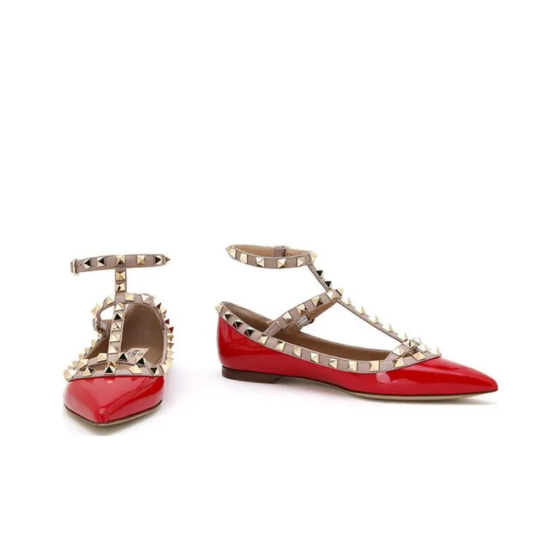 Valentino GARAVANI Casual Single Shoes Women's Red-2