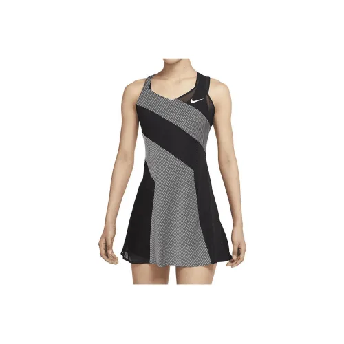 Nike X Naomi Osaka Co-branded Series Sleeveless Dresses Women's Black/White