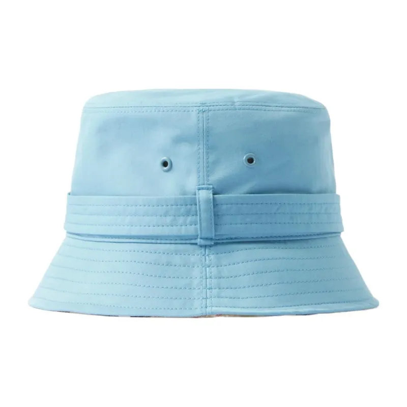 Burberry Cotton Bucket Hats Women's Cold Denim Blue-1