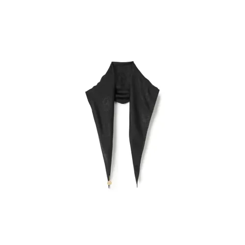 Burberry Silk Scarves Women's Black