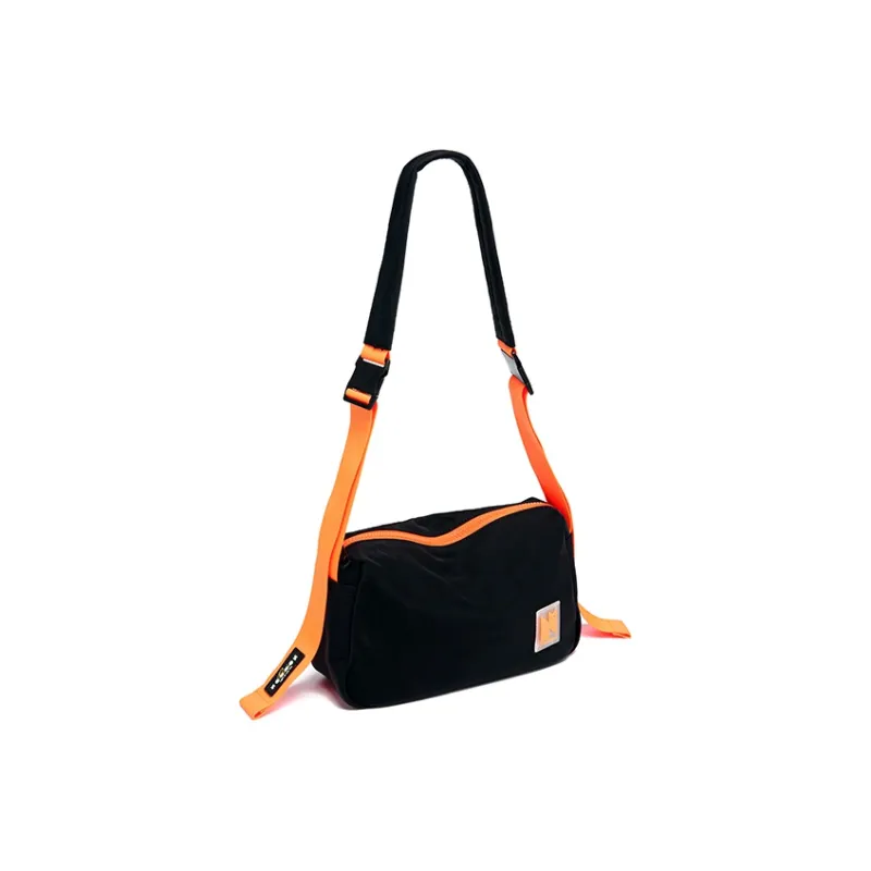 NOXXON Nylon Fabric Small Square Bag Shoulder Bag Crossbody Bag Unisex Obsidian Black/Morandi Blue/Blue & Black-1