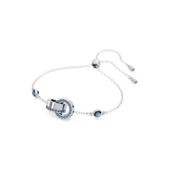 Swarovski Hollow Rhodium Plated Bracelets Unisex Silver