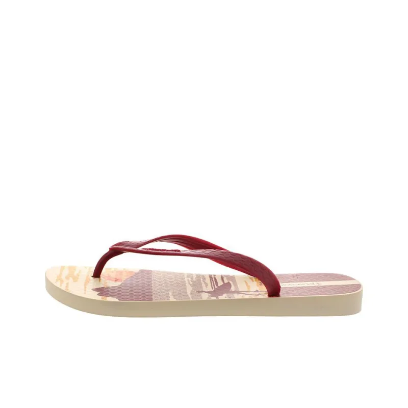 Ipanema Abrasion Resistant Flip Flops Men's Red Brown-1