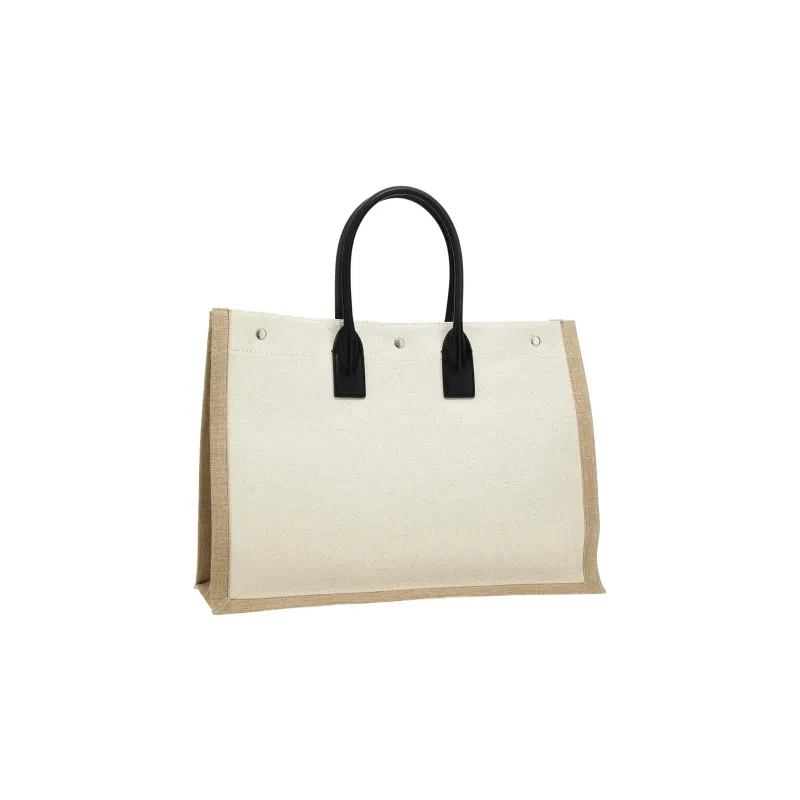 SAINT LAURENT Canvas Bag, Tote Bag, Shopping Bag, Shoulder Bag, Handbag Women's Beige-1