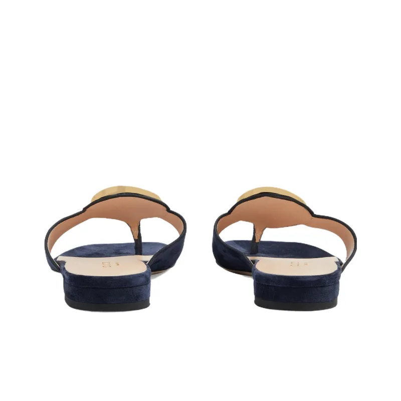 GUCCI Flip Flops Women's Dark Blue-3