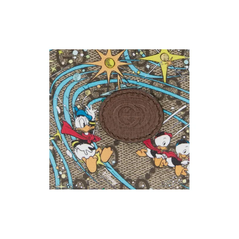 GUCCI Disney, Collaboration Leather Wallet Unisex Ebony-5