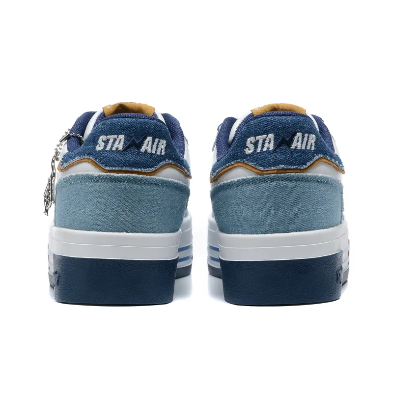 STANAIR Low-Top Skateboard Shoes Unisex Blue-12