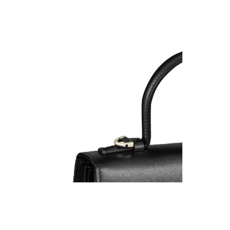 CARTIER Panthère De Cartier Calfskin Shoulder Bag Crossbody Bag Handbag Small Size Women's Black-5