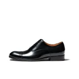 Black Glossy Leather (Leather Sole)