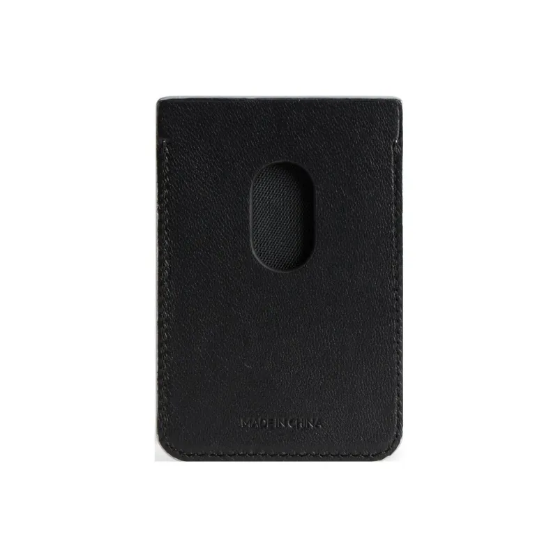 Balenciaga Cash Artificial Leather Card Clip Card Holder Unisex Silver-1