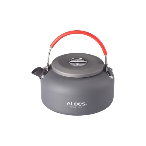 ALOCS Outdoor Stove Kettle Outdoor Water Bottle 1.4L Camping, Hiking, And Picnic Gear Aluminum Alloy