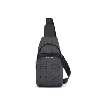 MashaLanti PVC Sling Bag Crossbody Bag Shoulder Bag Regular Men's Gray Blue