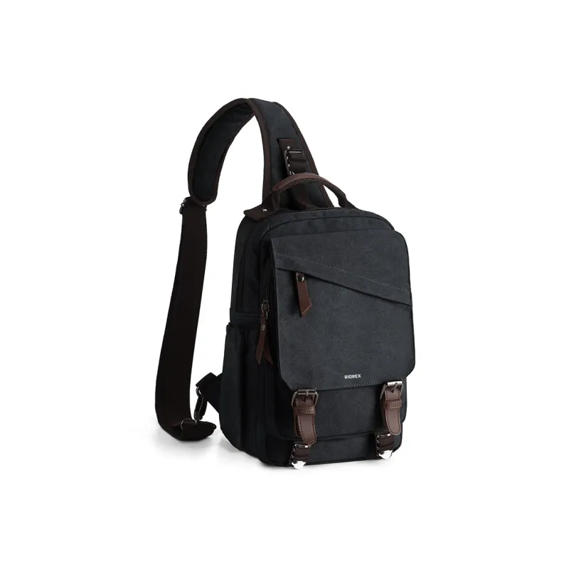RIOREX Washable Canvas Denim Canvas Bag Crossbody Bag Shoulder Bag Sling Bag Handbag Large Size Men's Multicolor-0