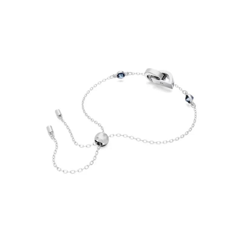 Swarovski Hollow Rhodium Plated Bracelets Unisex Silver-2