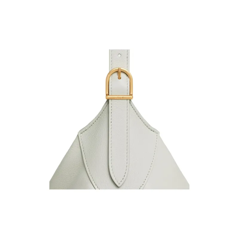 CELINE Romy Collection Soft Calfskin Shoulder Bag Handbag Shoulder Bag Women's Chalk White-3