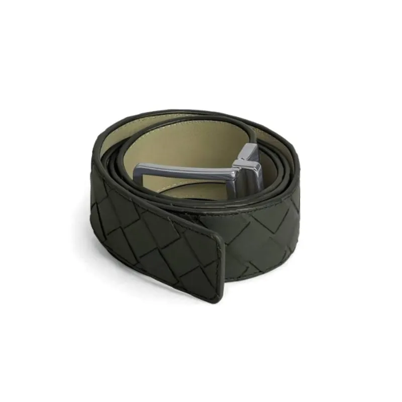 Bottega Veneta Intrecciato Buckle Belt-2