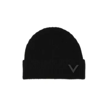 Valentino Logo Plaque Beanie