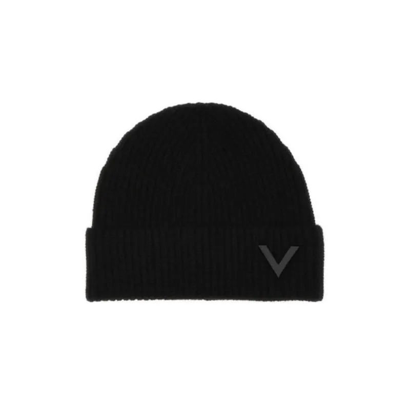 Valentino Logo Plaque Beanie-0