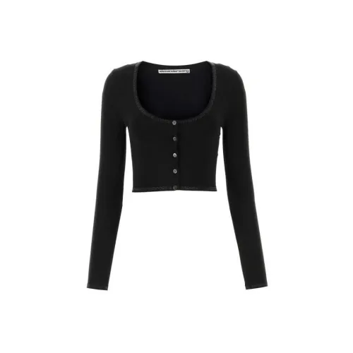 Alexander Wang Cropped Coats Women's Black