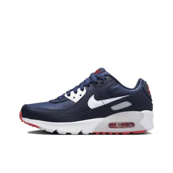 Nike Air Max 90 Leather Obsidian Track Red GS