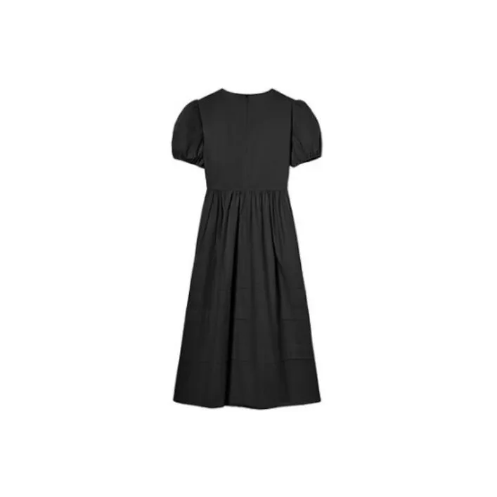 DIALOGUE Short Sleeved Dresses Women's-1
