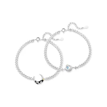 MISS TOOYA S925 Silver Bracelets Unisex
