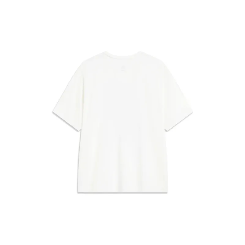 LiNing Drop Shoulder Sleeve T Shirt Men's Ivory-1