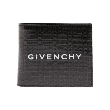 GIVENCHY 4G Leather Wallet Men's Black