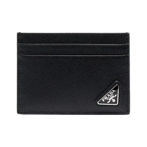prada bag Calfskin Card Holder Card Holder Men's